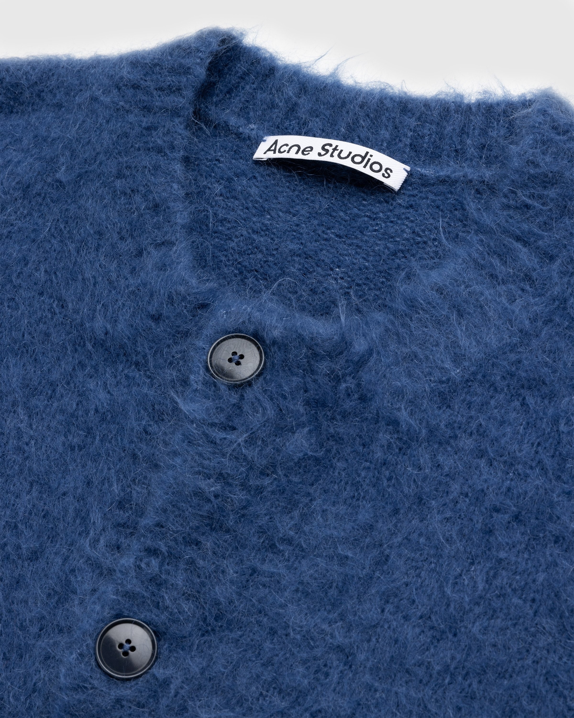 Acne Studios Brushed Wool Cardigan Blue Highsnobiety Shop